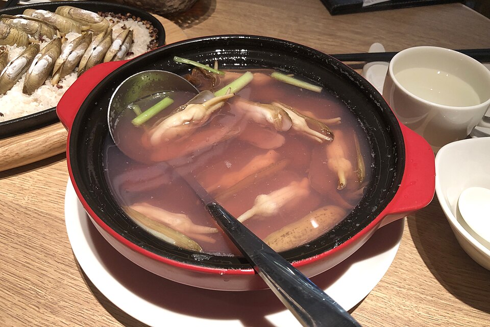 鲜海蛏滑粉汤实拍